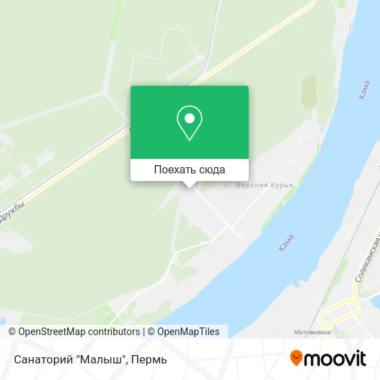 Карта Санаторий "Малыш"