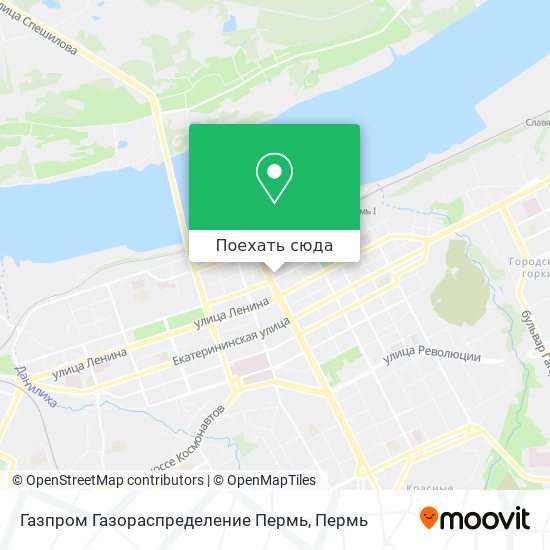 Карта Газпром Газораспределение Пермь