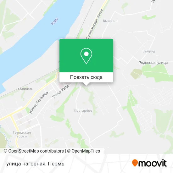 Карта улица нагорная