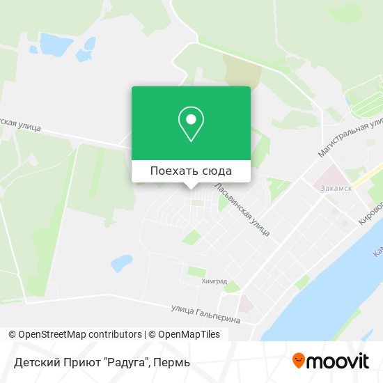 Карта Детский Приют "Радуга"
