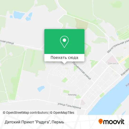 Карта Детский Приют "Радуга"