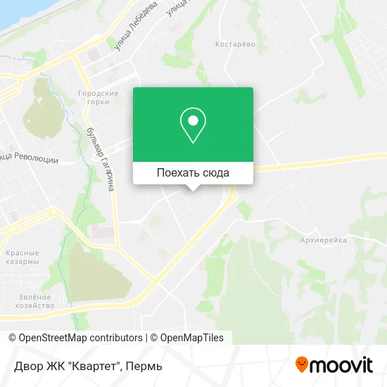 Карта Двор ЖК "Квартет"