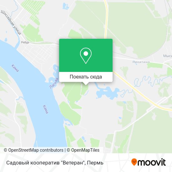 Карта Садовый кооператив "Ветеран"