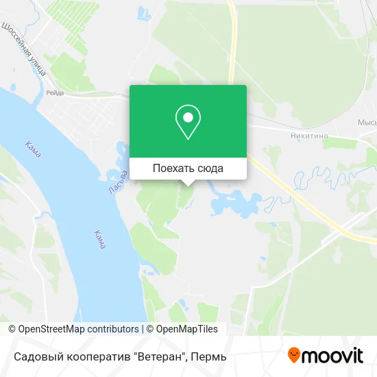 Карта Садовый кооператив "Ветеран"