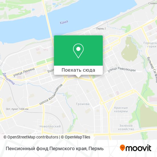 Карта Пенсионный фонд Пермского края
