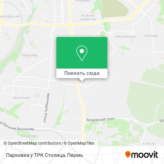Карта Парковка у ТРК Столица
