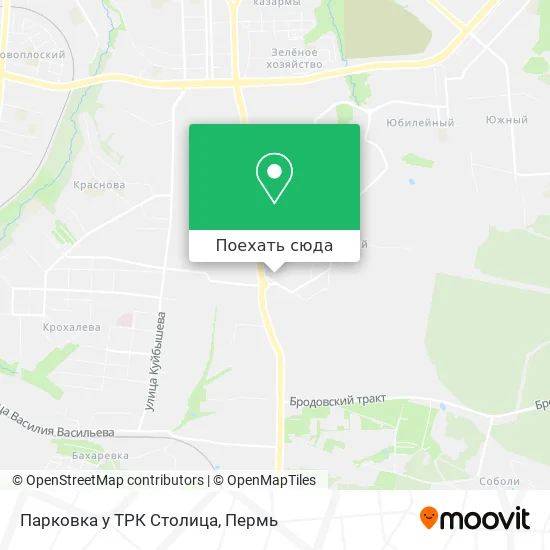Карта Парковка у ТРК Столица