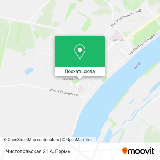 Карта Чистопольская 21 А