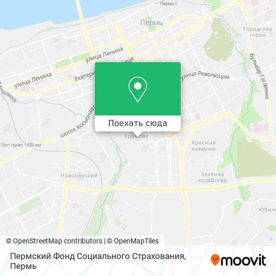 Карта Пермский Фонд Социального Страхования
