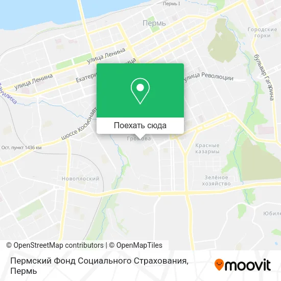 Карта Пермский Фонд Социального Страхования