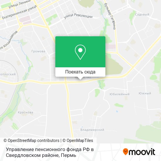 Карта Управление пенсионного фонда РФ в Свердловском районе
