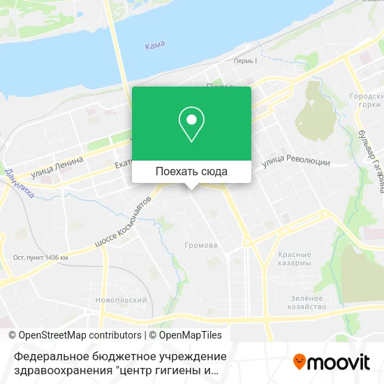 Карта Федеральное бюджетное учреждение здравоохранения "центр гигиены и эпидемиологии Пермском крае"