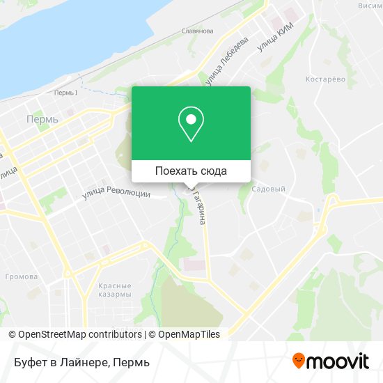 Карта Буфет в Лайнере