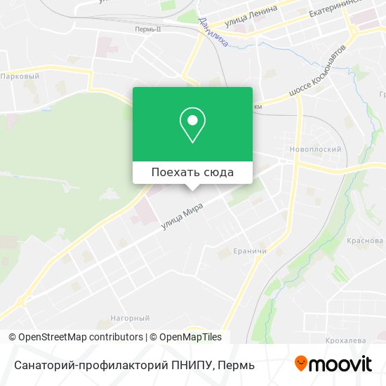 Карта Санаторий-профилакторий ПНИПУ
