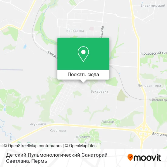 Карта Детский Пульмонологический Санаторий Светлана