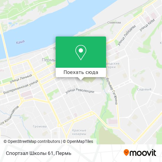 Карта Спортзал Школы 61