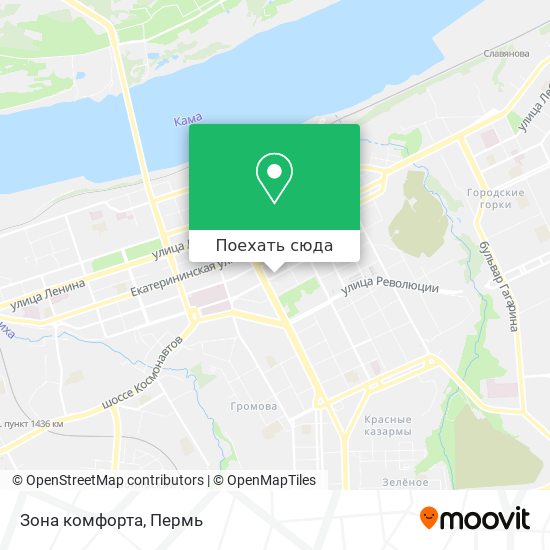 Карта Зона комфорта