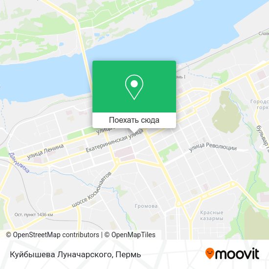 Карта Куйбышева Луначарского