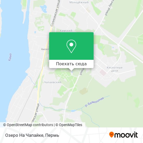 Карта Озеро На Чапайке