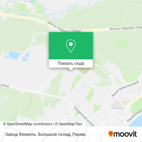Карта Завод Хенкель. Большой склад