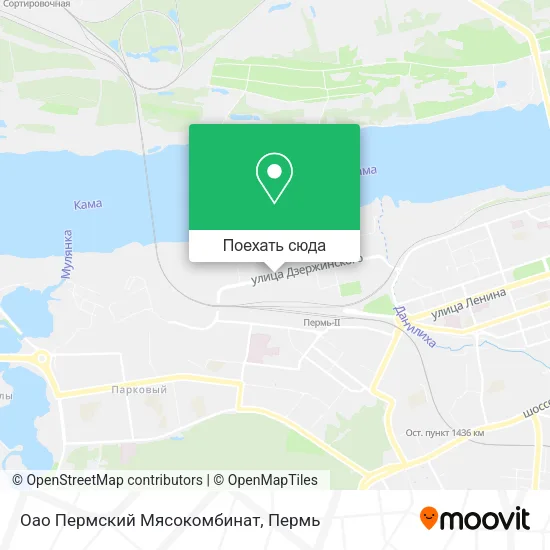 Карта Оао Пермский Мясокомбинат