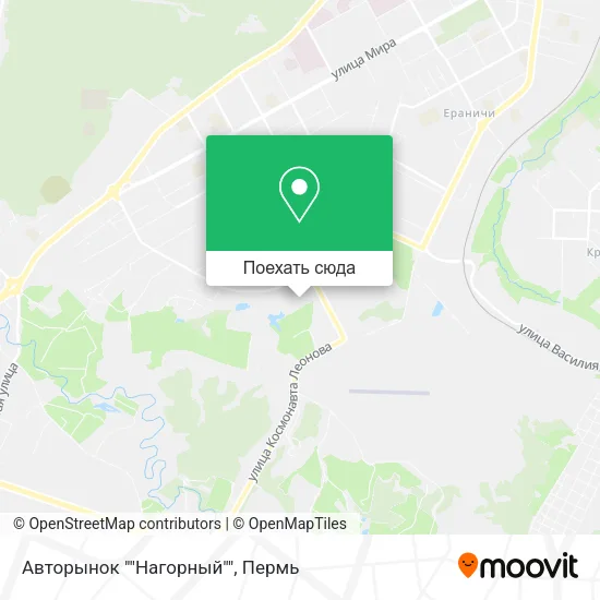 Карта Авторынок ""Нагорный""