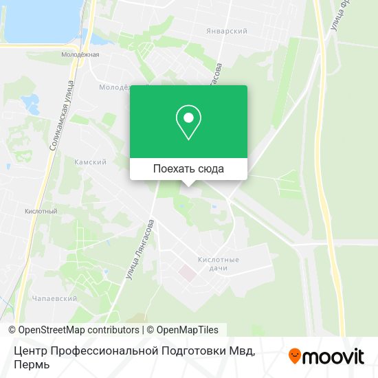 Карта Центр Профессиональной Подготовки Мвд