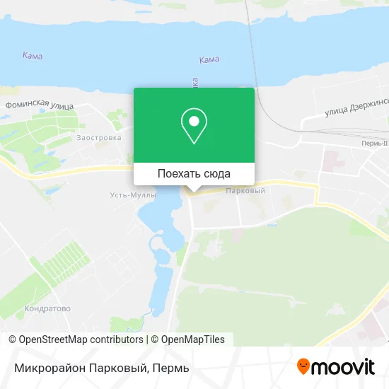 Карта Микрорайон Парковый