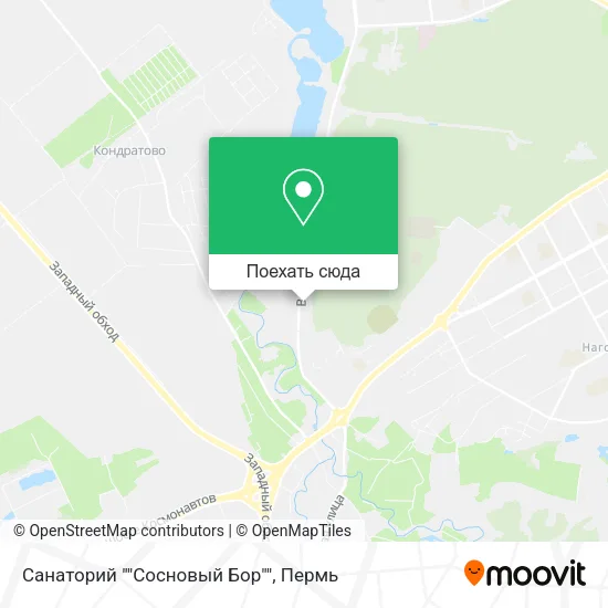 Карта Санаторий ""Сосновый Бор""