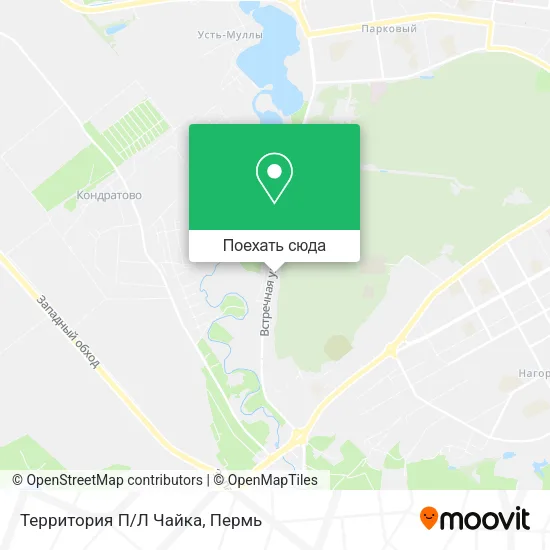 Карта Территория П/Л Чайка