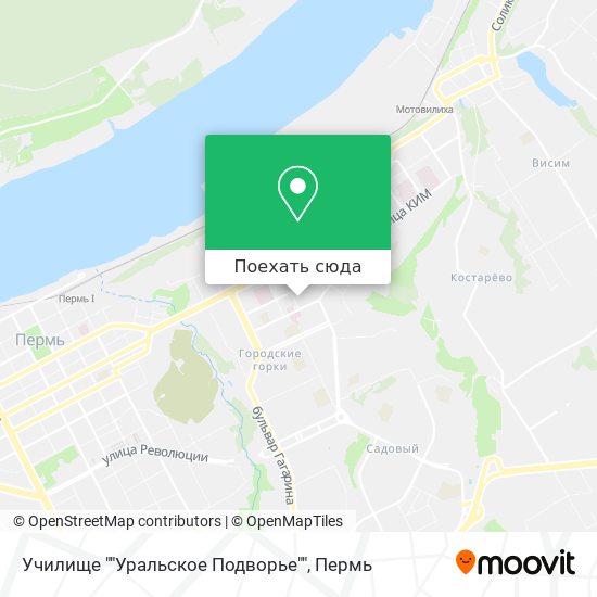 Карта Училище ""Уральское Подворье""