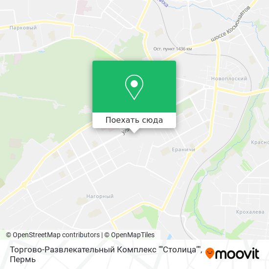 Карта Торгово-Развлекательный Комплекс ""Столица""