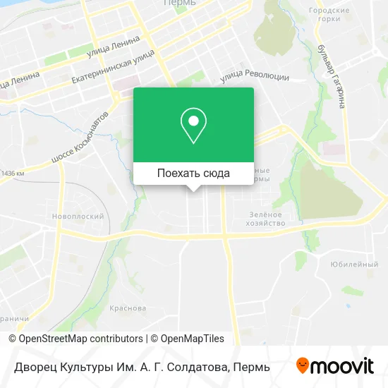 Карта Дворец Культуры Им. А. Г. Солдатова