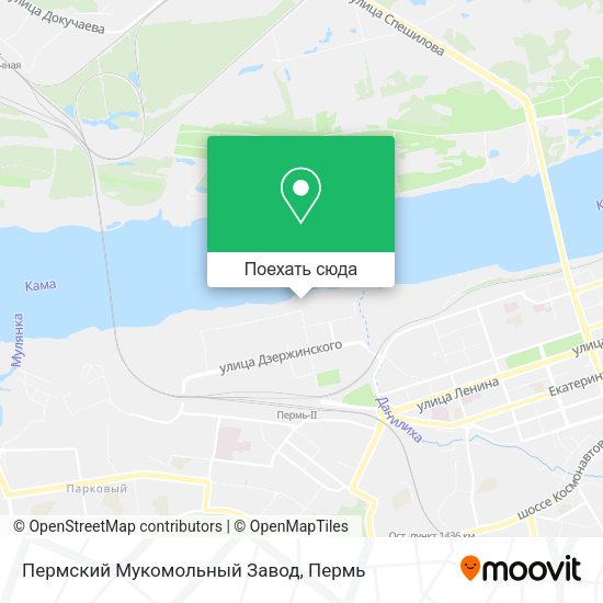 Карта Пермский Мукомольный Завод