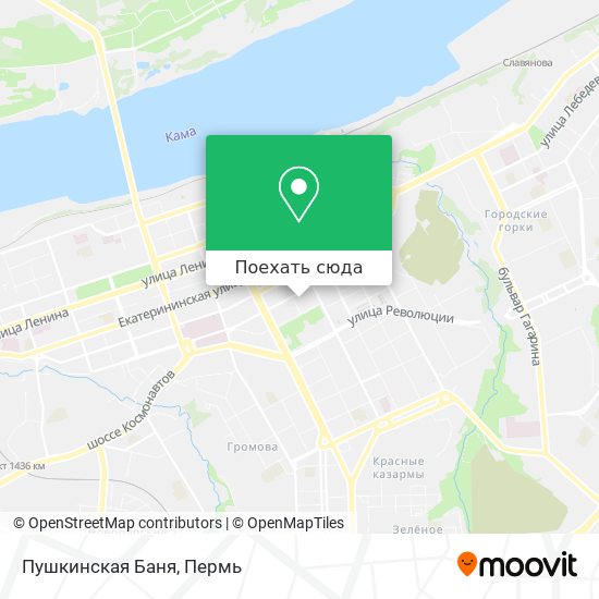 Карта Пушкинская Баня