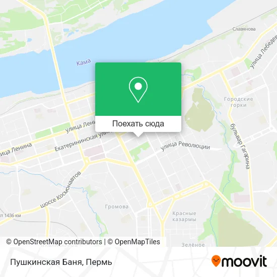 Карта Пушкинская Баня