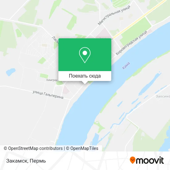 Карта Закамск