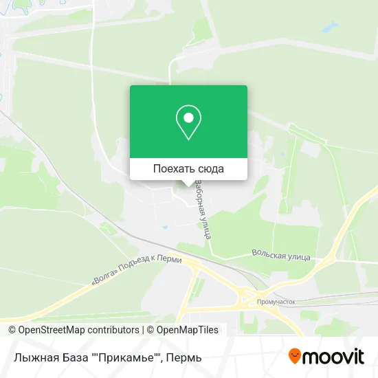Карта Лыжная База ""Прикамье""