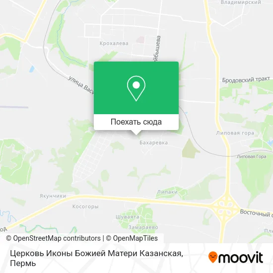 Карта Церковь Иконы Божией Матери Казанская