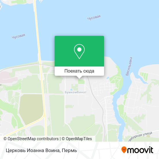 Карта Церковь Иоанна Воина