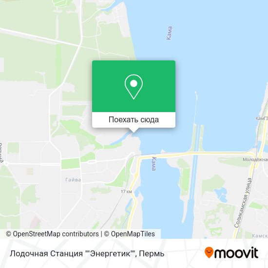 Карта Лодочная Станция ""Энергетик""