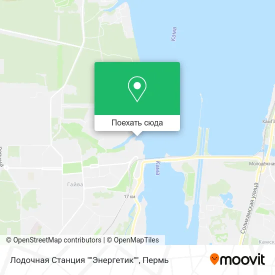 Карта Лодочная Станция ""Энергетик""
