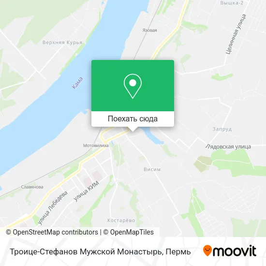 Карта Троице-Стефанов Мужской Монастырь