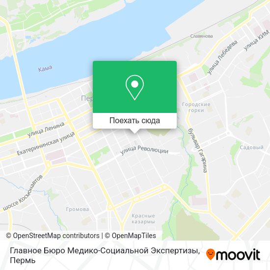 Карта Главное Бюро Медико-Социальной Экспертизы