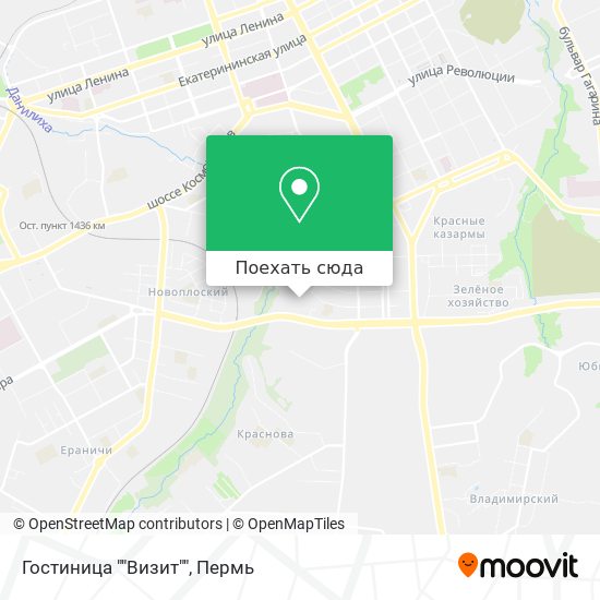 Карта Гостиница ""Визит""