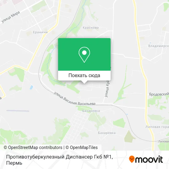 Карта Противотуберкулезный Диспансер Гкб №1