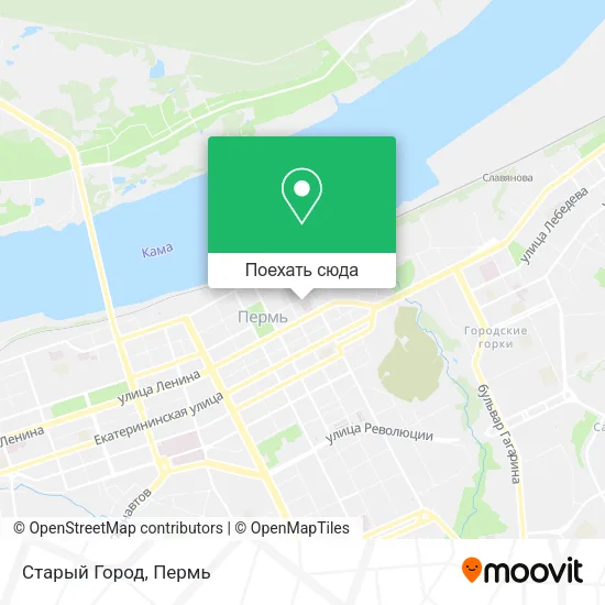 Карта Старый Город