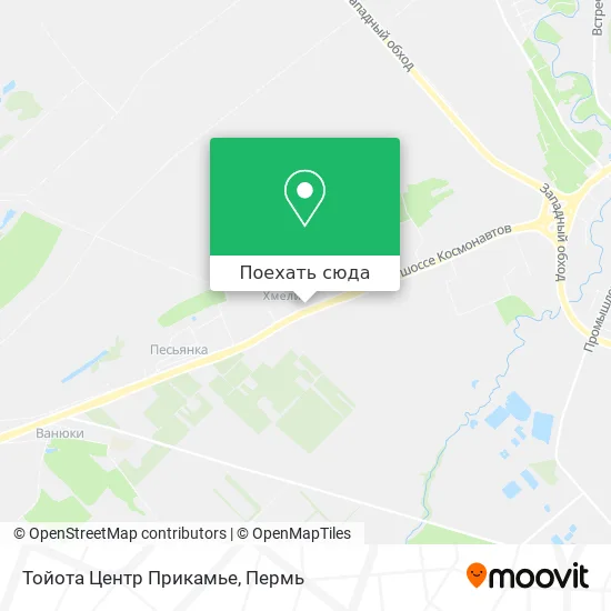 Карта Тойота Центр Прикамье
