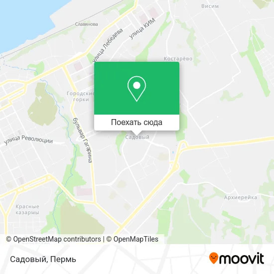 Карта Садовый