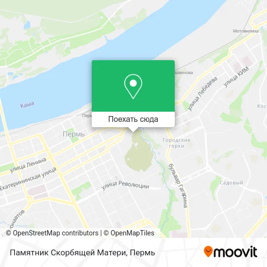 Карта Памятник Скорбящей Матери